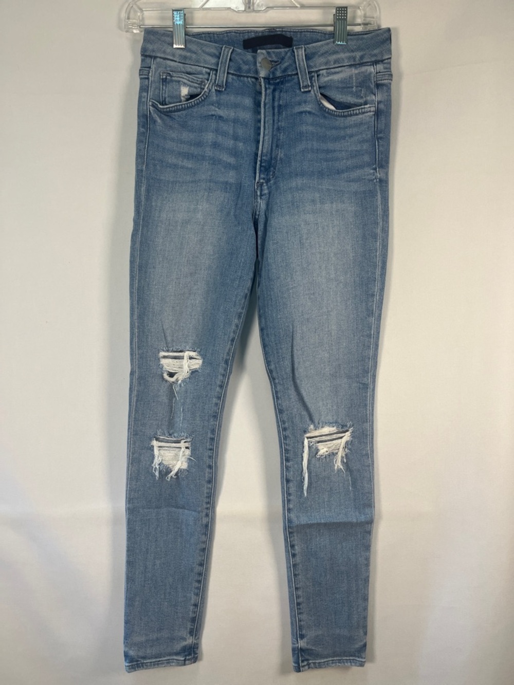 Joe's Jeans Flawless "Hi Rise Honey" High Rise Curvy Skinny Size 27 Distressed